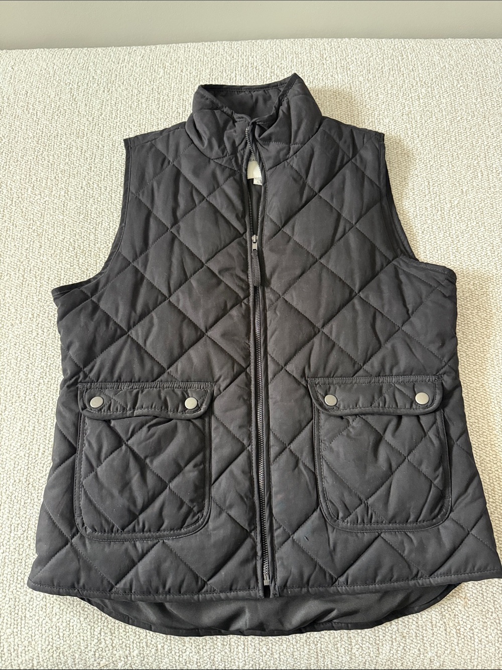 Thread & Supply Black Quilted Sleeveless Vest